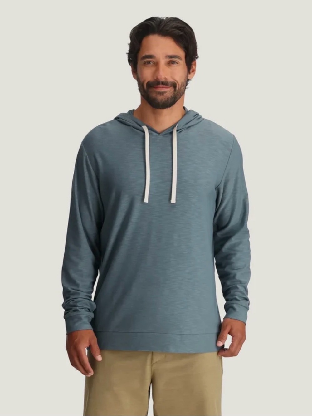 Free Fly Men's Bamboo Slub Hoodie II size XL in Stormy Sea